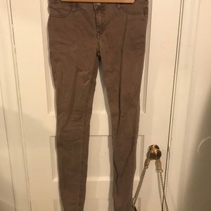 Maroon/burgundy skinny jeans